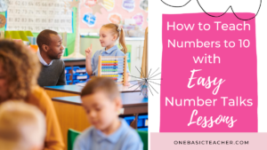 Teacher working with students on Number Talks